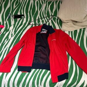 Tommy Hilfiger Red and Black Jacket